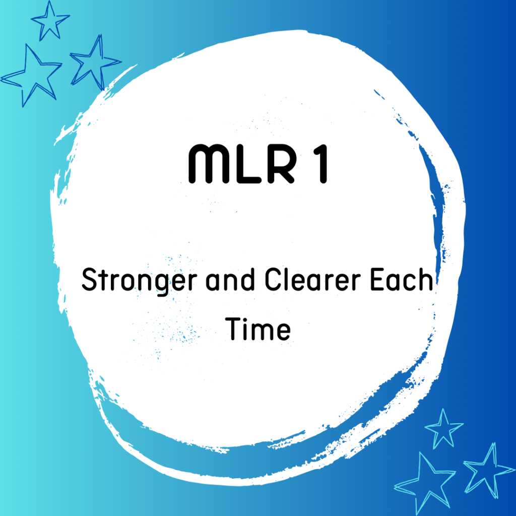 Mathematical Language Routine 1: Stronger and Clearer Each Time